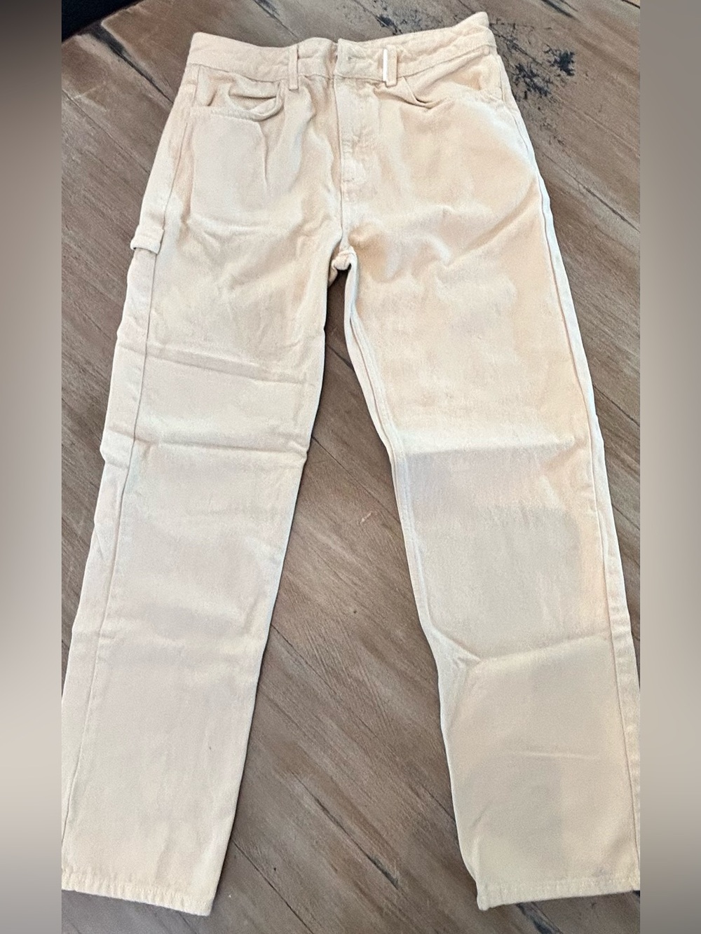 Collusion Men's Straight Fit Jeans in Cream